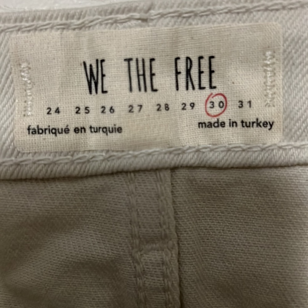 NWT $60 Free People | We the Free | Distressed & Ripped Denim Jean Skirt - Picture 7 of 13